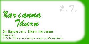 marianna thurn business card